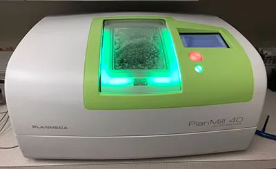 The in-office milling unit at Ascent Family Dental
